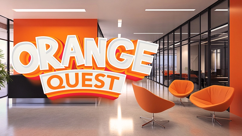 Exscape's Orange maze. Play and win with Exscape