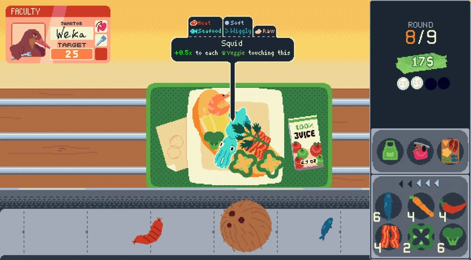 Assemble omelets for quirky students using ingredients from a conveyor belt. Discover wacky combinations to satisfy the ever-demanding Principal Clucke