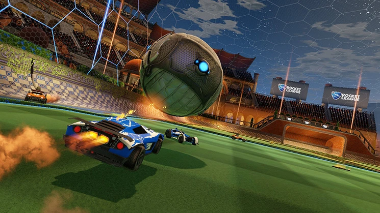 crossplay rocket league game play in arena rocket league game play in stadium